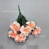 Ramo de Claveles de 7 Cabezas Decoración del Día de la Madre Ramo Pequeño Transfronterizo Arreglo para Salón de Bodas Arreglo Floral Accesorios para Exhibición en Ventana