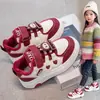 Zapatillas de Algodón Casuales de Doble Capa para Niñas Moda Invierno 2025 Zapatillas de Correr Versátiles con Forro de Felpa para Niños Zapatos Cálidos para Niños