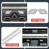Adecuado para Hongqi HQ9 pegatina de botón interior aleación de aluminio palanca de cambios aire acondicionado control central izquierdo arranque con un botón doble flash lentejuelas