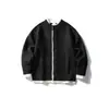 Ropa Vintage 25 Otoño/Invierno Nuevo Retro Japonés Suéter de Dos Piezas Falsas con Diseño de Botones Chaqueta de Punto Holgada Casual