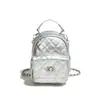 Mochila Mini Acolchada de Moda para Mujer, Bolso de Cadena Simple Versátil Nuevo, Bolso de Mano Casual con Estilo