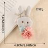 Bordado a máquina joyería decorativa lindo animal de peluche de dibujos animados horquilla anillo de cuero accesorios broche accesorios para el cabello hechos a mano accesorios