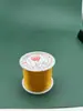 Hilo Elástico Hilo de Cristal Plano Blanco Hilo para Cuentas de Buda Cuerda Elástica de Spandex Hilo para Pulseras de Cuentas Cuerda de Banda de Goma Resistente al Desgaste