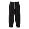 Suministro transfronterizo exclusivo de pantalones deportivos de felpa para hombre de talla grande de 380 g, disponibles en múltiples colores, en stock desde la fábrica de origen