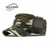 Chapéu para Homens e Mulheres Algodão Camuflado Chapéu de Aba Reta Estilo Novo Primavera e Verão Proteção Solar Chapéu de Sombra Casual Versátil Chapéu de Bico de Pato Chapéu Militar