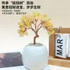 Árbol de la Fortuna de Cristal Árbol de la Fortuna de Cristal Amarillo-Morado-Rosa Natural Adorno Decorativo para Oficina Hogar Sala de Estar