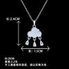 Collar para Mujer Transfronterizo Amazon Europa y América Caliente Combinación de Luna Collar Nicho Versátil Accesorios de Alta Gama