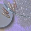 ¡No te pierdas las Calcomanías Autoadhesivas para Manicura Jelly, Calcomanías para Uñas Estilo Elegante para Citas, Decoración de Mariposa Rosa con Serpentinas!