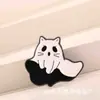 Transfronteiriço Novo Produto Estilo Escuro Gato Emblema de Metal Animal Criativo Versátil Alfinete de Letra Bolsa Acessórios de Vestuário Atacado