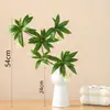 Planta Verde en Maceta Luz de Lujo Planta Biónica Interior Sala de Estar Paisajismo Pequeño Mesa de Comedor Flor Artificial Adornos Decorativos