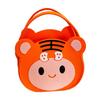 Nova bolsa de feltro de tigre fofa feita à mão, bolsa de presente para banquete de lua cheia de aniversário de bebê, bolsa estilo desenho animado