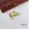 Accesorios para decoración de uñas de strass ovalado apilado K9 de alta transparencia, bolas de strass para decoración de uñas tipo huevo de paloma de cristal brillante de lujo de moda sin base