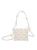 Pequena princesa Pearl Bag Feminino Verão Trendy Western Style Crianças Shoulder Crossbody Bag Handmade DIY Mini Handbag