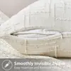 Funda de Almohada Personalizada Cáñamo Cruzado Aguja Gruesa Bambú Chenilla Moderna Simple Cojín de Sofá Mesita de Noche Amazon Transfronterizo