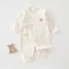 Ropa de mariposa para las cuatro estaciones para recién nacido, ropa de bebé para primavera y otoño, mameluco sin costuras de algodón puro, mono de bebé, ropa de monje para recién nacido