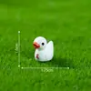 Pato amarillo colorido DIY Decoración de paisaje de musgo accesorios colgantes mini sobremesa micro paisaje miniaturas pequeños adornos