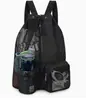 Mochila de Malla con Cordón para Gimnasio Gran Capacidad Separación Húmedo Seco Bolsa para Equipamiento Deportivo de Viaje y Entrenamiento