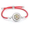 Cuerda Roja Moda Sencilla Difusor de Aceites Esenciales Aromaterapia Caja Pequeña Pulsera Redonda Accesorios de Joyería Caja de Fragancia Decoraciones