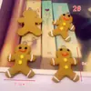 Productos Navideños de Arcilla Blanda Hechos a Mano Adornos Pequeños Muñeco de Nieve Campanas Colgantes de Árbol de Navidad Accesorios para Joyería DIY