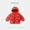 Ropa de invierno de algodón para niños de Dudu, abrigos de algodón para niñas, ropa de algodón para bebés, abrigos de algodón gruesos para niños, ropa para niños pequeños, tops y chaquetas