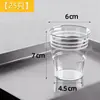 Copo de Avião Copo de Água Descartável Copo Espacial Resistente a Altas Temperaturas Copo de Chá Plástico Transparente de Grau Alimentício Espessado Doméstico Cristal