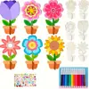 Pintura Infantil DIY Manualidades de Madera Maceta Traje de Pintura Hecho a Mano Juguetes para el Desarrollo Manual y Cerebral