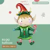 Nueva Serie de Decoración para Fiesta Navideña Mini Muñeco de Nieve, Anciano, Reno, Árbol de Navidad Globos de Papel de Aluminio Serie Navideña