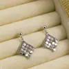 Sem Orelhas Furadas, Doce, Compacto, Diamantes Brilhantes, Lantejoulas, Argolas de Clipe Geométricas em Formato de Espiral, Brincos Ol de Luxo Acessível, Brincos de Moda Feminina