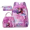 Mochila Transfronteriza Modelo Nuevo N, Mochila Escolar Estilo Universitario para Estudiante de Primaria, Mochila de Viaje Set de Tres Piezas