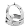 Anillo de autodefensa de acero inoxidable de moda para hombres y mujeres, punta de lobo, autodefensa al aire libre, anillo de autodefensa dominante, venta al por mayor mujeres