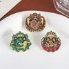Broche Transfronterizo Nuevo Personalizado de Príncipe de Cuento de Hadas Accesorios Metálicos Creativos de Zorro Rosa de Dibujos Animados Lindos Insignia