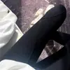 Nuevos Leggings para Mujer para Ropa de Exterior Otoño Versátil Patchwork Canalé Ajustados Pantalones de Otoño Tallas Grandes Cintura Alta Pantalones de Nueve Puntos
