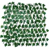 Muro de Cerca Artificial Transfronteiriço com Folhas Verdes, Cerca de Madeira, Flores Artificiais, Decoração de Jardim, Madeira Plástica, Cerca de Planta Verde em PVC