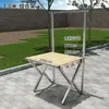 Estante Espesado para Puesto Callejero Esterilla de Bambú Esterilla de Bambú Portátil Estante de Exhibición para Mercado Nocturno Soporte de Exhibición Plegable Puesto Callejero Portátil