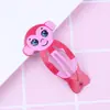 Pinza para el pelo linda con estampado coreano para niños, pintura horneada de niña, caricatura de sirena, clip para bebé, pinza de fruta coreana, accesorios para el pelo