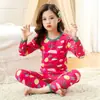 Conjunto de Ropa Interior Térmica con Forro Polar para Niños, Tops y Pantalones de Otoño para Niños, Pijamas Engrosados para Niños, Ropa de Casa de Invierno para Niñas