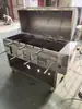 Horno para pierna de cordero y cordero asado a carbón y gas, horno para conejo a carbón y leña, horno eléctrico comercial sin humo para pollo y pato con rotación y volteo totalmente automáticos