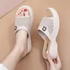 No hay Envío Gratis 26 Modelos Nuevos de Chanclas de Verano para Mujer con Cuña, Suela Gruesa, de Moda, Antideslizantes, Transpirables, Casuales, de Tacón Alto, al por Mayor Wuchuan
