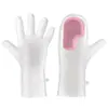 Luvas de Lavar Louça Mágicas Super Duráveis Silicone Escova Macia Luvas Domésticas Cozinha Doméstica Luvas de Borracha à Prova d'Água com Escova