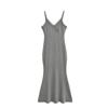 Vestido Sexy de Encaje con Tirantes Estilo Spice Girl Puro para Mujer Verano 2024 Cuello en V Profundo Ajustado a la Cadera