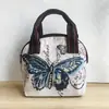 Bolso Nuevo de Lona Estilo Étnico para Mujeres de Mediana Edad Jacquard Bordado para el Trabajo Bolsito de Mano con Forma de Concha para Teléfono Móvil