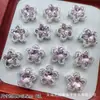 Estrella de Cinco Puntas de Circonio Estrella de Mar Multicolor Ocho Agujeros Flor de Cinco Pétalos Cuentas Espaciadoras Pulsera de Cristal con Cuentas DIY Accesorios para Pulseras y Collares