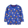 Otoño 2026 Nuevo Estilo Manga Larga para Niños Estilo Europeo y Americano Manga Larga para Niños Sudadera Estampada Estampado Navideño Camiseta para Niños