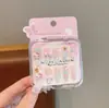 Novas Unhas Infantis Removíveis Vestíveis na Caixa para Meninas, Adesivos de Unha Removíveis, Adesivos de Unha Exquisitos de Desenho Animado, Peças de Unha