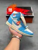 Suministro Exclusivo Transfronterizo de Putian Air Aj1 Jordan 1 Bajo Alto Unisex Colaboración Casual Deportiva Cultura del Baloncesto Zapatillas