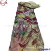 Peça bordada padrão de planta lantejoulas coloridas tecido de renda vintage adequado para vestido vestido estilo princesa casamento flores