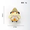 Nuevo broche de metal lindo de dibujos animados de comercio exterior, pin de insignia de aleación personalizado de moda ins japonesa para mujer