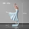 Figura de Bailarina de Ballet Cuidadosamente Seleccionada Artesanía Transfronteriza de Resina Escultura de Regalo de Navidad Estética Multifuncional Compatible