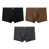 Ropa interior de malla de seda de hielo Huajielong Color Sólido para Hombre al por Mayor Cintura Media Tallas Grandes para Hombre Transpirable Calzoncillos Bóxer para Hombre Se puede hacer Dropshipping