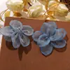Organza Estilo Coreano Versátil Cosido a Mano Doble Capa Gardenia DIY Pin Lateral Lazo para el Cabello Accesorio para el Cabello Ramillete Ropa Accesorios Florales